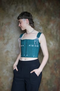 Image 3 of Bust Binding Corset : The Casanova. Inspired by Marlowe Lune's Atwork