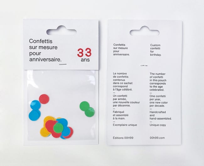 Service de confettis sur mesure