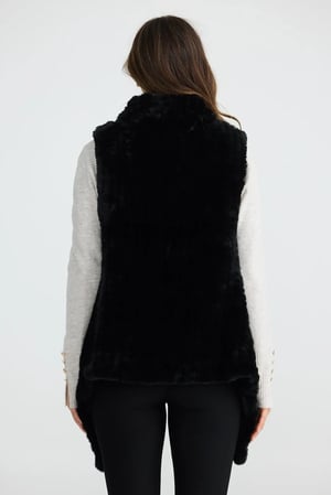 Image of Haywood Vest. Size SM. Black. By Brave+True the Label. 