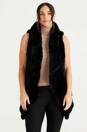 Image of Haywood Vest. Size SM. Black. By Brave+True the Label.