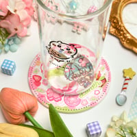Image 3 of Strawberry Matcha Lohen Coaster 🍵🍓