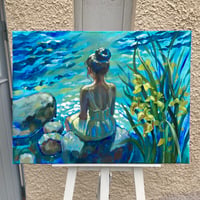 Image 5 of By the Quiet Water - original oil painting