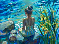 Image 1 of By the Quiet Water - original oil painting