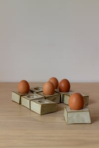 Image 4 of egg cup / white