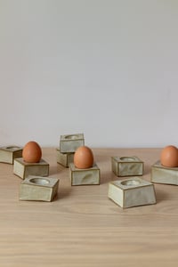 Image 1 of egg cup / white