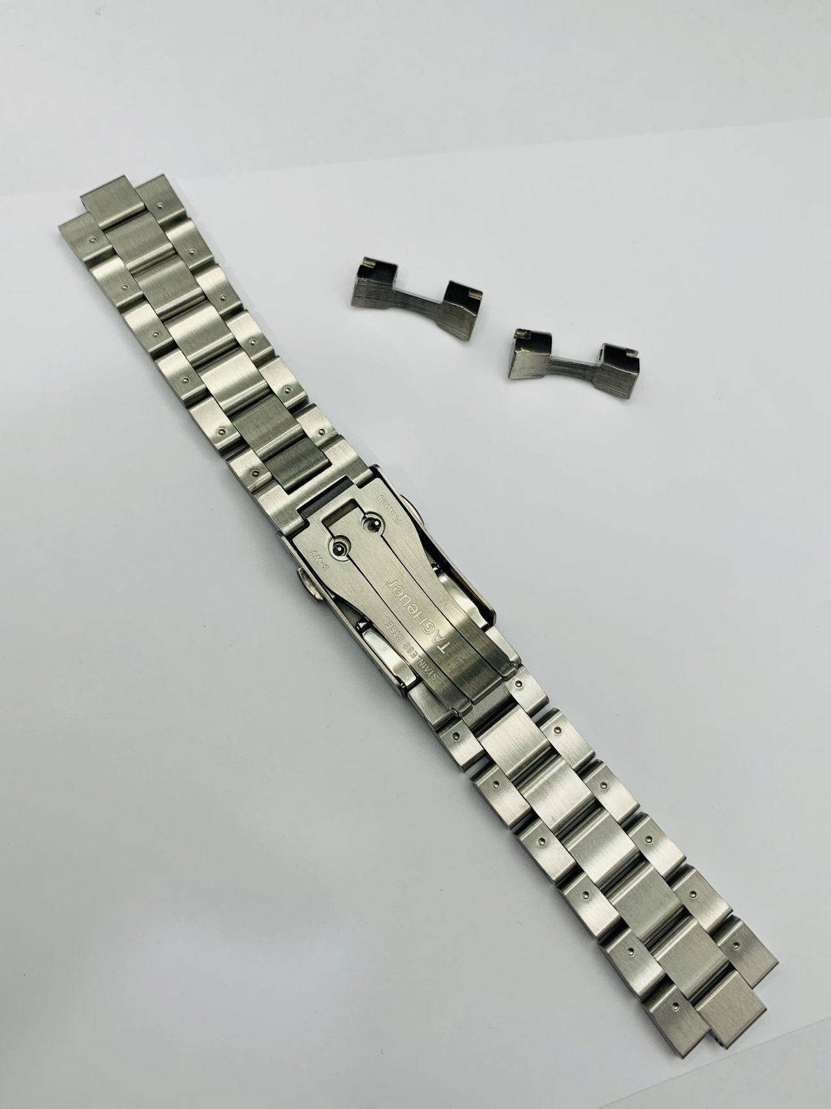 Heavy Duty tag heuer stainless steel watch bracelet solid curved