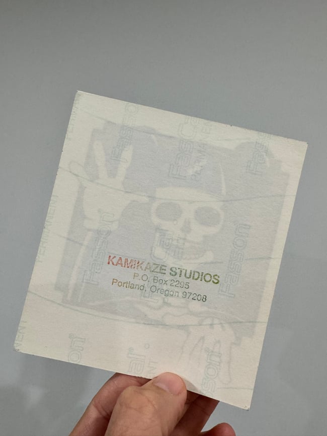 Grateful Dead 80s Kamikaze Mickey 4.5” Window Sticker 