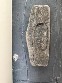 Image 5 of Brutalist Aluminium Door Panel with Weathered Grey Patina