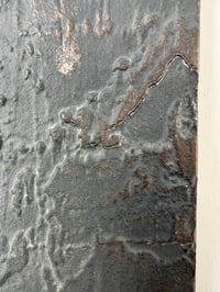 Image 7 of Brutalist Aluminium Door Panel with Weathered Grey Patina