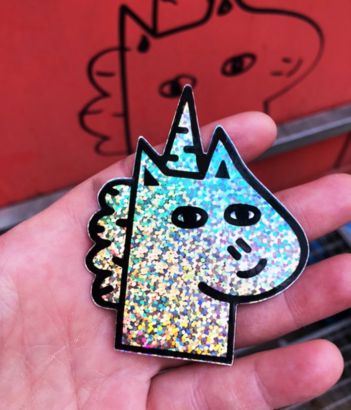 Image of Glitter Unicorn Head