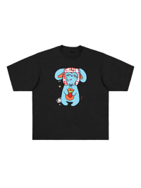 Image 1 of FRANKY TEE - BLACK