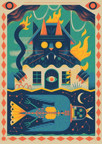 Image 1 of The Giant Burning Cat & The Cosmic Death Bird 👁️
