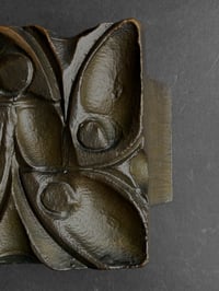 Image 4 of Large Bronze Handle with Raised Botanical Design