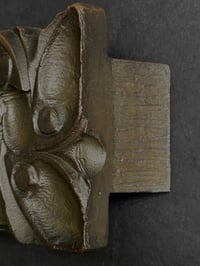 Image 6 of Large Bronze Handle with Raised Botanical Design