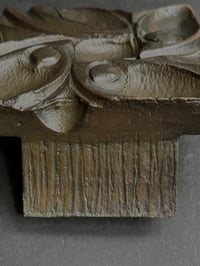Image 7 of Large Bronze Handle with Raised Botanical Design