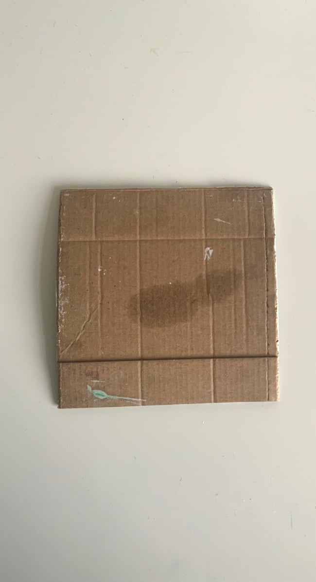 Small portrait on cardboard 1  ~ mixed media piece