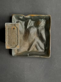 Image 9 of Large Bronze Handle with Raised Botanical Design