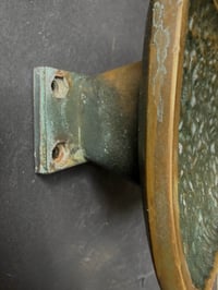 Image 5 of Lateral Bronze Door Handle with Abstract Textured Pattern
