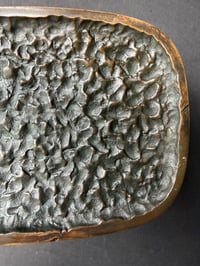 Image 3 of Lateral Bronze Door Handle with Abstract Textured Pattern