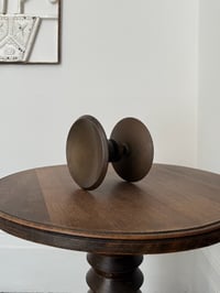 Image 2 of Circular Bronze Push-Pull Door Handle, Mid-20th Century, France