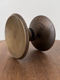 Image 3 of Circular Bronze Push-Pull Door Handle, Mid-20th Century, France