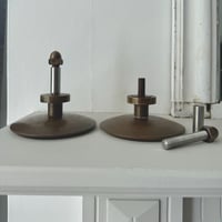 Image 11 of Circular Bronze Push-Pull Door Handle, Mid-20th Century, France