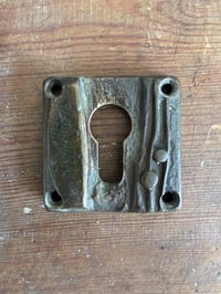 Image 5 of Set of Two Bronze Push-Pull Door Handle with Raised Abstract Design