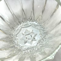 Image 5 of Coupelles en verre vintage 1970 - ramequins ancien en verre cristallin - motif étoile 