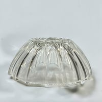 Image 4 of Coupelles en verre vintage 1970 - ramequins ancien en verre cristallin - motif étoile 