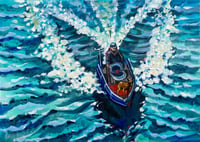 Image 1 of Wake of Adventure - original oil painting