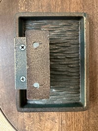 Image 5 of Bronze Door Handle with Ripple Pattern