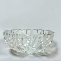 Image 6 of Coupelles en verre vintage 1970 - ramequins ancien en verre cristallin - motif soleil