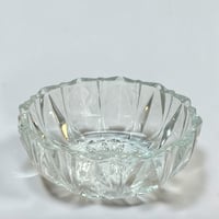 Image 7 of Coupelles en verre vintage 1970 - ramequins ancien en verre cristallin - motif soleil