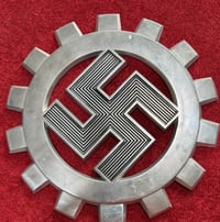 Image 3 of Inter-War/WW2 (Nazi Germany) German Labor Front (DAF) Aluminum Wall Plaque