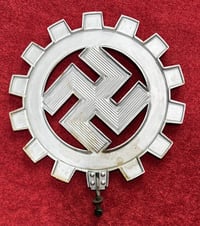 Image 4 of Inter-War/WW2 (Nazi Germany) German Labor Front (DAF) Aluminum Wall Plaque
