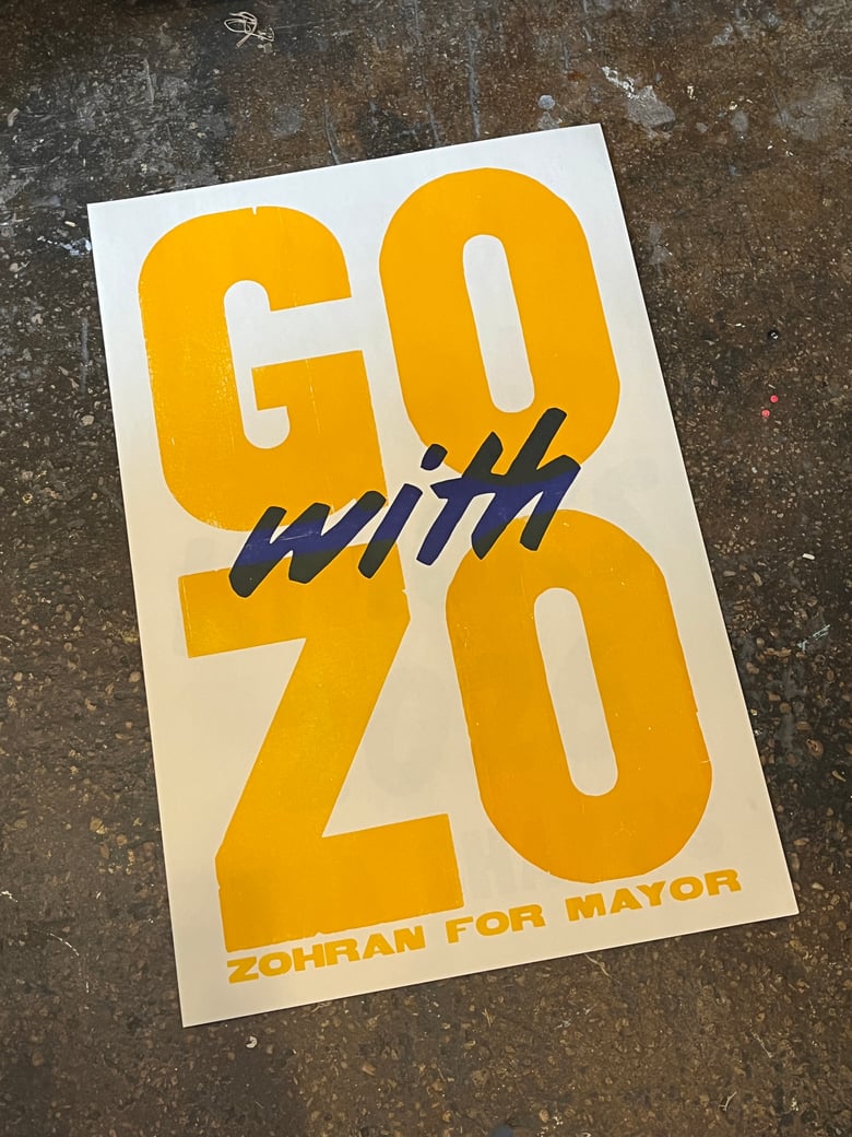Image of Go with Zo Election Poster
