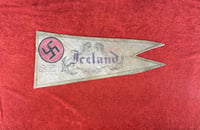 Image 1 of WW2 (Nazi Germany) Trench Art from JU-88 Focke-Wulfe Bomber Leather Seat - Ca. 1942