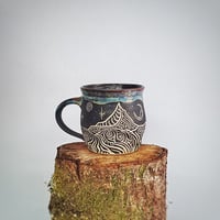 Image 1 of Textured Ben Cruachan Sgraffito Mug #1