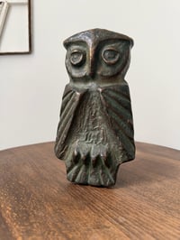 Image 1 of Bronze Door Handle in the Shape of an Owl