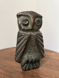 Image 3 of Bronze Door Handle in the Shape of an Owl
