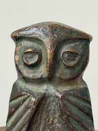 Image 4 of Bronze Door Handle in the Shape of an Owl
