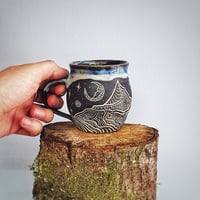 Image 2 of Textured Ben Cruachan Sgraffito Mug #3