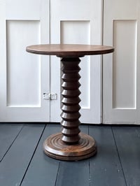 Image 1 of Turned Wood Side Table attributed to Charles Dudouyt, France