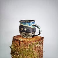Image 3 of Textured Cadair Idris Sgraffito Mug #1