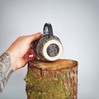 Image 4 of Textured Cadair Idris Sgraffito Mug #1