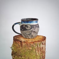 Image 1 of Textured Cadair Idris Sgraffito Mug #2
