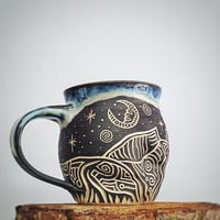 Image 5 of Textured Cadair Idris Sgraffito Mug #3