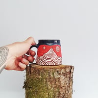 Image 3 of Cruachan Sunset and Snow Tapered Mug 