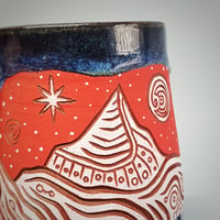 Image 4 of Cruachan Sunset and Snow Tapered Mug 