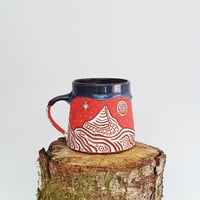Image 1 of Cruachan Sunset and Snow Tapered Mug 